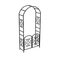 Panacea Scroll Arbor With Gate, 90, Black, New, Free Shipping on sale Panacea Scroll Arbor With Gate, 90, Black, New, Free Shipping on sale