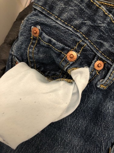 Levi's 501 S Skinny Jeans Size 8 Regular Blue Button Fly Original Vintage Look - Picture 15 of 20