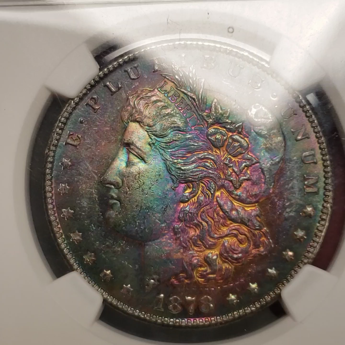 MONSTER TONED 1878-S Morgan Dollar * NGC MS 62 STAR * Proof MONSTER TONED 1878-S Morgan Dollar * NGC MS 62 STAR * Proof