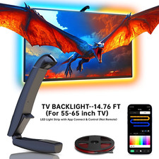 TV LED Backlight,14.76Ft Cuttable Rgb LED Strip for 55-65 Inch Tvs and PC Monito