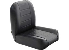 Low-back Bucket Seat In Black Vinyl For 76-95 Jeep Cj-5 Cj-7 Cj-8 Wrangler Y
