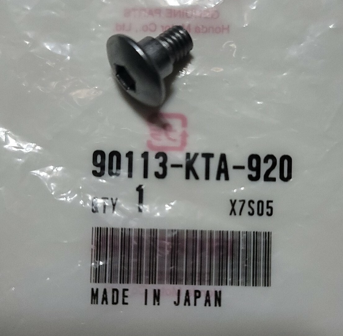 k-ta NEW OEM HONDA 90113-KTA-920 - SCREW PAN (6X12) | eBay