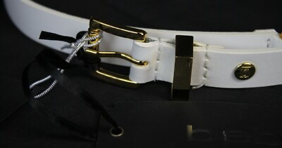 NWT BEBE White Leather Like Caged Belt-Sz M/L bebe White Belts for Women on Sale up to 90% Off: Poshmark main image 3