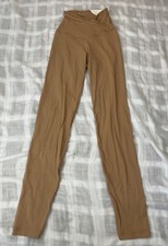 OFFLINE By Aerie Real Me Xtra 7/8 Legging Tan Hi-Rise Ruffle Crossover Design S