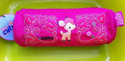 DISNEY Cuties Federmäppchen Hirsch in Röhrenform. Rosa. Schul Schreibwaren Neu mit Etikett