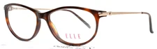 ELLE EL13358 TT Tortoise Womens Semi Cat Eye Full Rim Eyeglasses 52-15-135 B:36