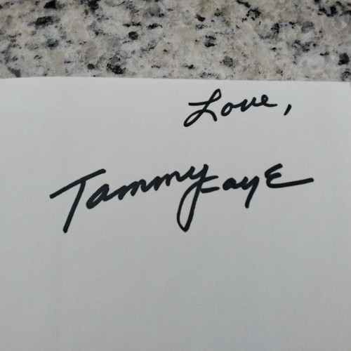 Tammy Faye SIGNED Autobio Jim Bakker PTL Leader Tears Scandal Photos HC/DJ 1996 - Picture 3 of 11