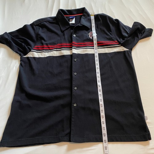 Atlanta Falcons Shirt Vintage Reebok Button Up NFL Football Team Bekleidung Herren Gr. L - Bild 10 von 10