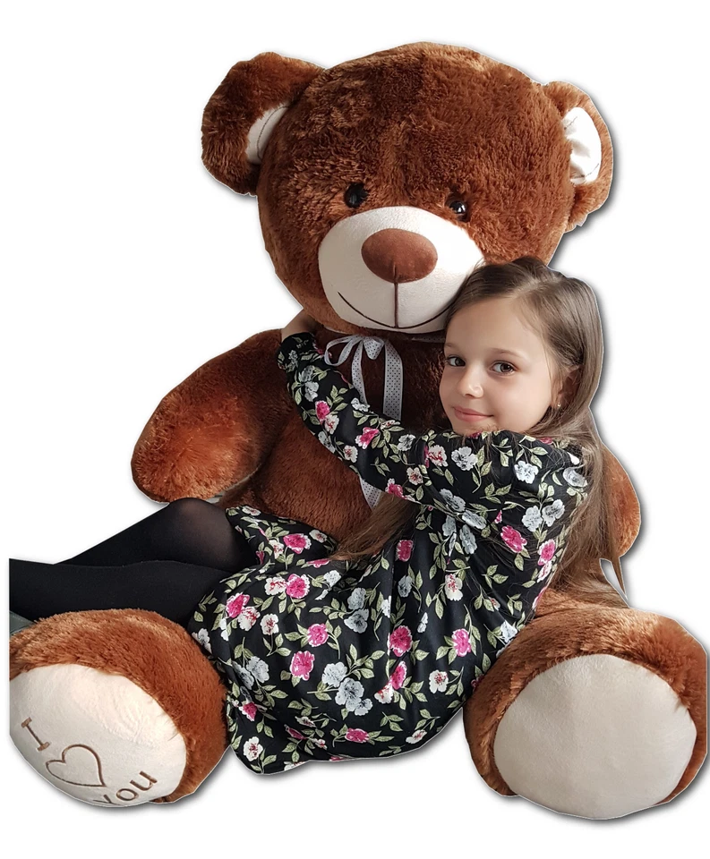 ODOLPLÜSCH Kuschelbär Plüschbär Kuschelteddy XXL Teddybär Plüschtier Weich Teddy Bär 160cm