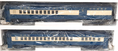 MTH ~ O GA ~ JERSEY CENTRAL ~ ''BLUE COMET'' ~ COMBINE/DINER ~ #20-4121 ~ NEW