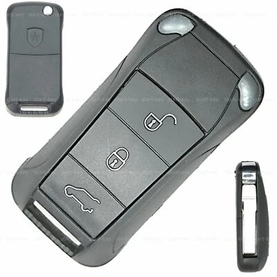 3Tasten Klapp Schlüssel Ersatz Gehäuse Rohling HU66 für Porsche Cayenne 955 9PA