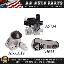 3pcs Engine Motor & Transmission Mount for 2011-2015 Ford Explorer V6 3.5L AUTO
