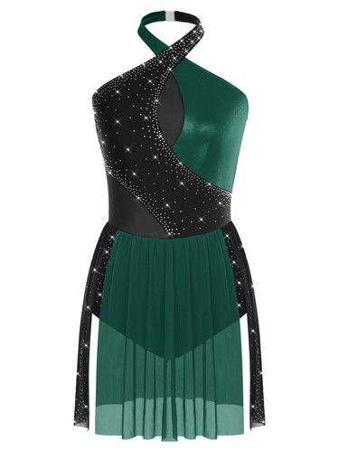 Damen Kleid modern Kostüm integrierter Slip Tanzkleidung Bühne Body - Bild 51 von 81