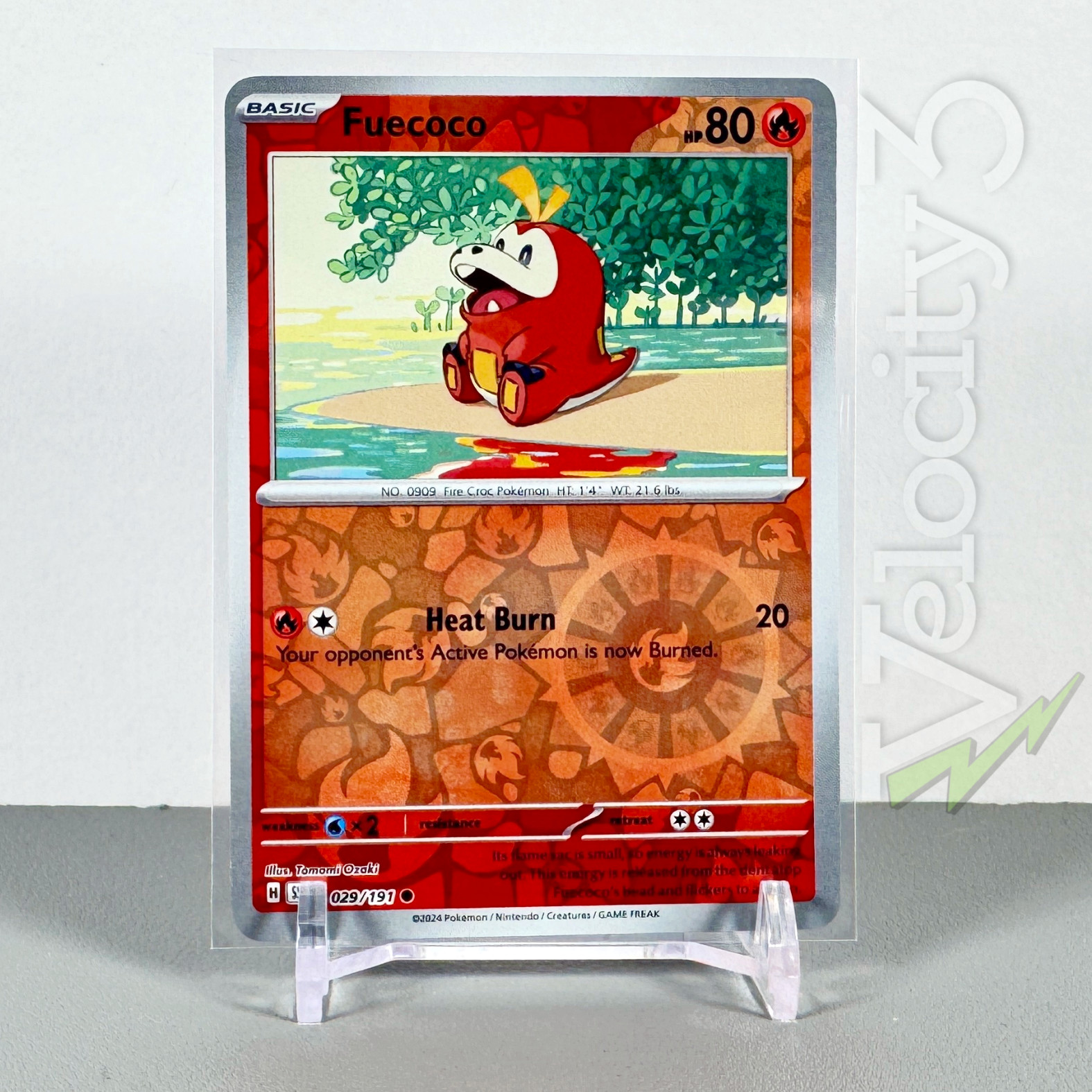 Pokemon TCG Card - Fuecoco 29/191 Reverse Holo | Common | 2024 Surging Sparks