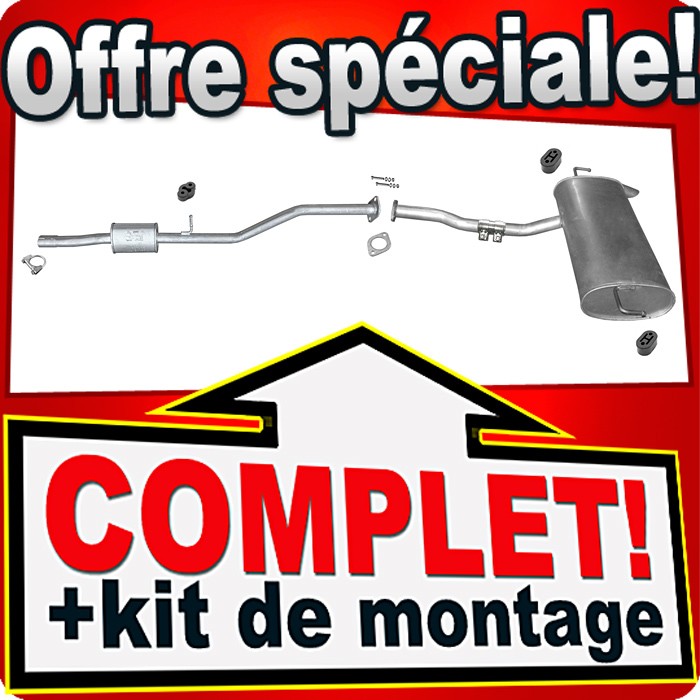Ligne échappement KIA SPORTAGE SL 1.6 GDi silencieux pot échappement voiture essence 2012