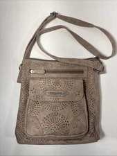 Stone Mountain USA Leather Shoulder Bag / Purse - Brown w/ Adjustable Strap