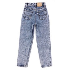80s Levis acid washed jeans 1980s vintage girls 10 slim