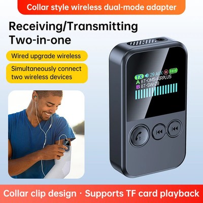 2 In 1 Wireless Bluetooth 5.4 Audio Receiver Transmitter 3.5mm Jack AUX Adapter