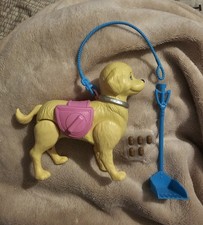 2017 Mattel Barbie Potty Training Walking Taffy Pet Dog Pup w Lead Poop Scoop