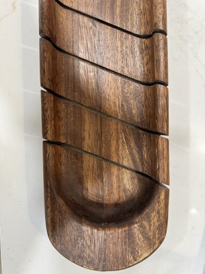 French Bread Miter, Acacia Wood 25''. Great Gift. Cutting Board.