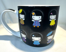 Mug Ceramic Japanese Kimmidoll Kokeshi Style Doll A La Mode 2010 Retired Design