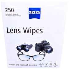 ZEISS Pre-Moistened Eyeglass Lens Cleaning Wipes 250 Count