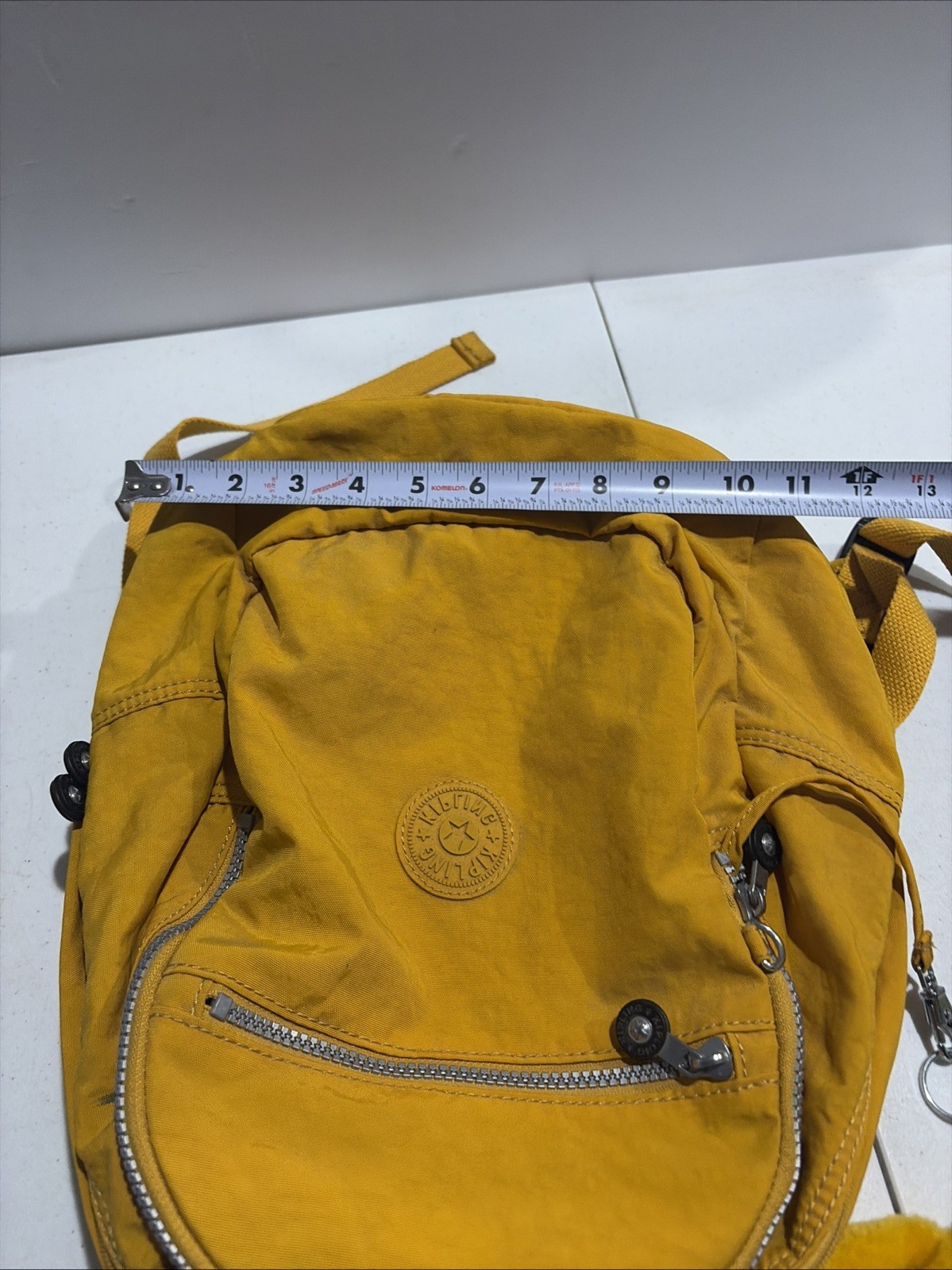 Kipling Back Pack Live Light Monkey Yellow 14” - image 13