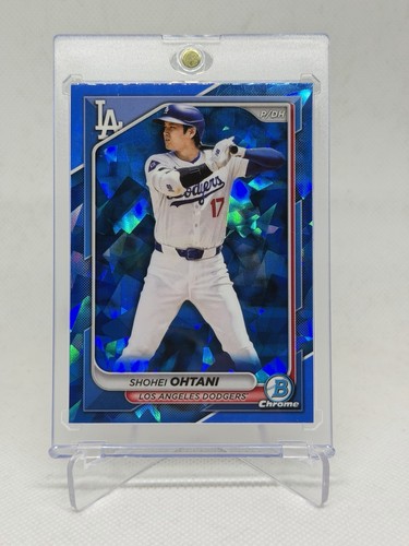 2024 Bowman Chrome #85 Shohei Ohtani Blue Sapphire Refractor Dodgers MVP SP