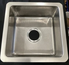 Stone Forest Hammered Copper Bathroom Sink: 15x15" Metal Finish SCP22BSS Y2 $900