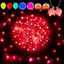 Aogist 50Pcs Balloon Lights with Hook,Long Standby Time,Waterproof Mini Light...