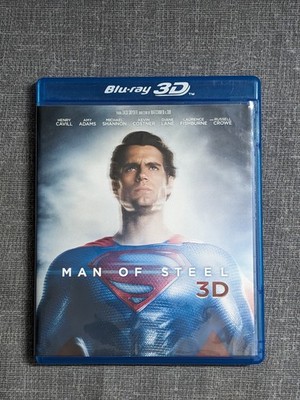 Man of Steel 3D Blu-ray + 2D Blu-ray Henry Cavill Zack Snyder PG-13 DC Comics