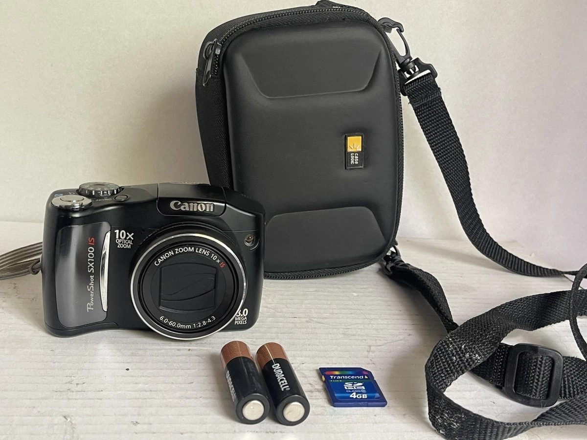 Canon PowerShot SX100 IS 8.0MP Digital Camera 10x Zoom Tested Works