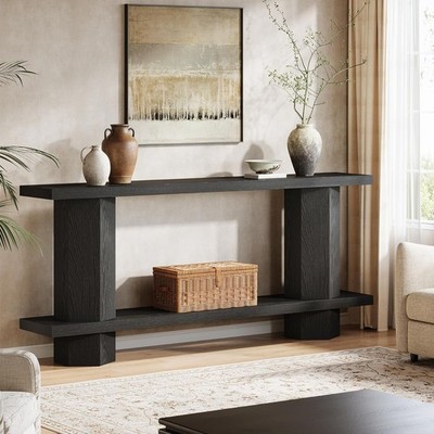 71'' Long Console Table, Wooden Entryway Sofa Table Behind Couch for Living Room