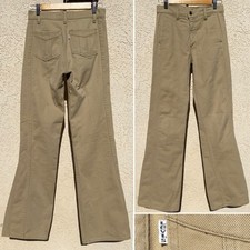 Vintage Levi s White Tab 30 X 34 Measure 29 33 Tan 70s Flare Pants Talon 42 Zip