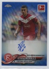 Alfredo Morales Chrome Bundesliga 2018 Blue Wave Refractor /75 Auto