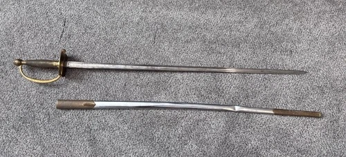 Civil War 1840 Staff Officer Sword & scabbard Marked “56” No Reserve