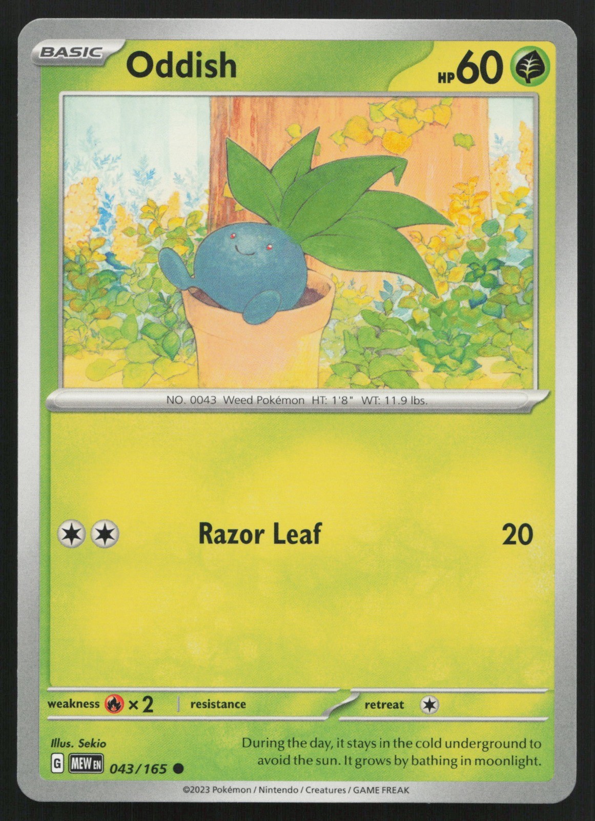 Oddish - #043/165 SV: Scarlet & Violet 151 NM