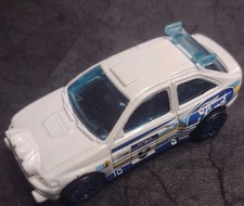 2019 Hot Wheels Backroad Rally Escort Rally White #9 Walmart Exclusive Ford 1:64