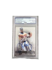 Luis Alicea Signed 1996 Fleer Metal MLB Baseball Card PSA Authentic