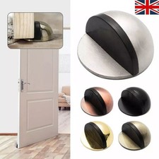 Door Stop Floor Wall Oval Stopper Stick-on Self Adhesive Rubber Buffer