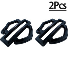 2pcs Set Glossy Black Double Layer Cvo Custom Tank Emblems Badges 5 Or 6 Gal New