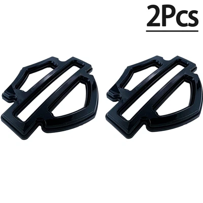 2Pcs Set Glossy Black Double Layer CVO Custom Tank Emblems Badges 5 or 6 Gal New - Bild 1 von 4