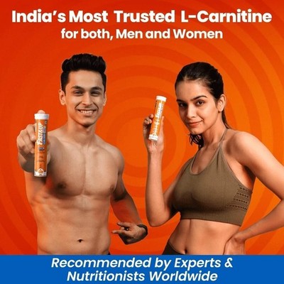 Fast&Up L-Carnitine Lean Body 2000 mg (60 Effervescent Tablets) Orange Flavour