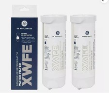 GE/GENUINE GE Refrigerator WATER FILTER WITHOUT CHIP /ORIGINAL XWFE/ 2 Filters