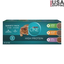 High Protein Natural Cat Food Variety Pack Turkey Chicken Tuna Wet Food New