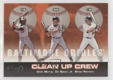 2005 Leaf Clean Up Crew Eddie Murray Cal Ripken Jr Rafael Palmeiro #CUC15 HOF