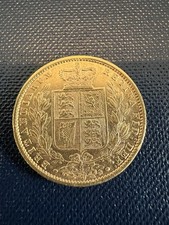 1877 Victoria Full Gold Sovereign Sydney Mint Almost Uncirculated 