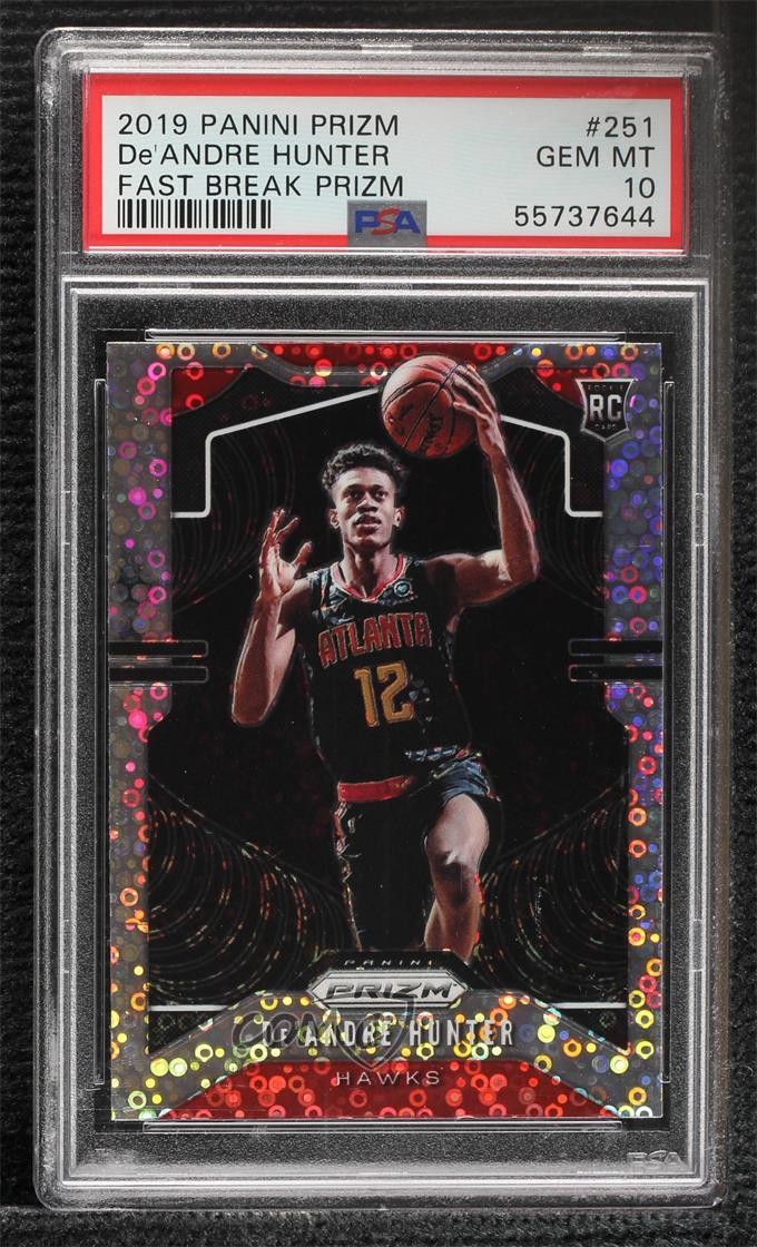 2019 Panini Prizm Fast Break De'Andre Hunter #251 PSA 10 GEM MT Rookie RC 0u26