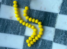 Lot of 32 Yellow Faceted Rondelle Beads Glass Crystal Spacer Beads Jewelry