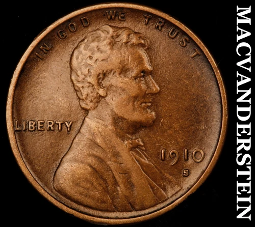 1910-S Lincoln Wheat Cent- Semi Key- Extra Fine Better Date No Reserve #J3188